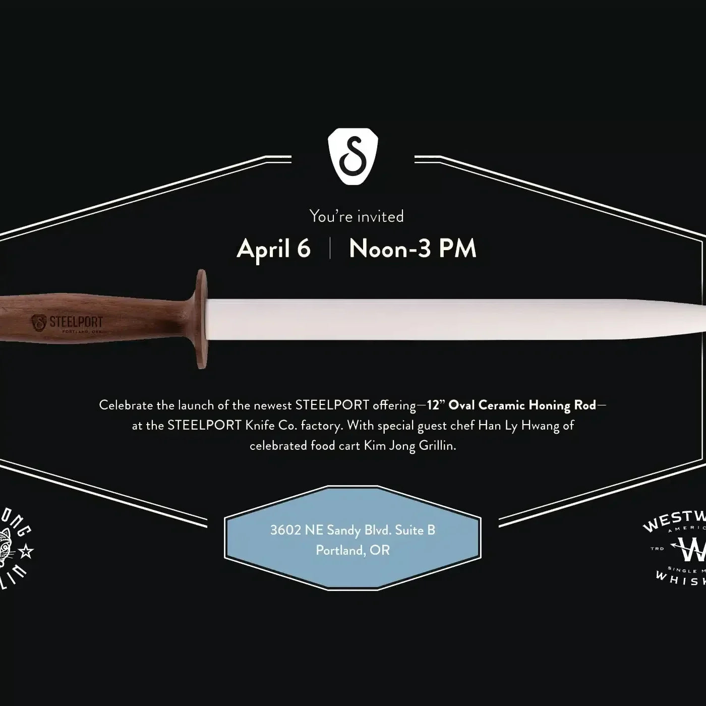 New Product Launch Party at STEELPORT: The 12” Oval Ceramic Honing Rod! - STEELPORT