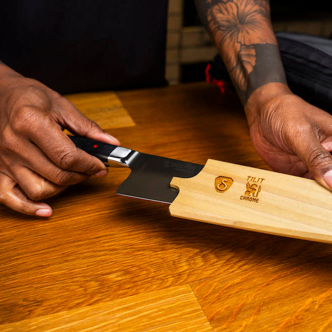 Chef's Knife & Sling Bag Bundle Giveaway from TILIT x Chrome x STEELPORT Knife Co.