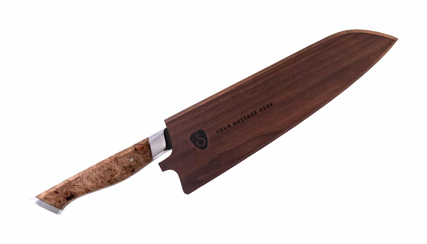 8" Chef Knife with Engraved Sheath - STEELPORT