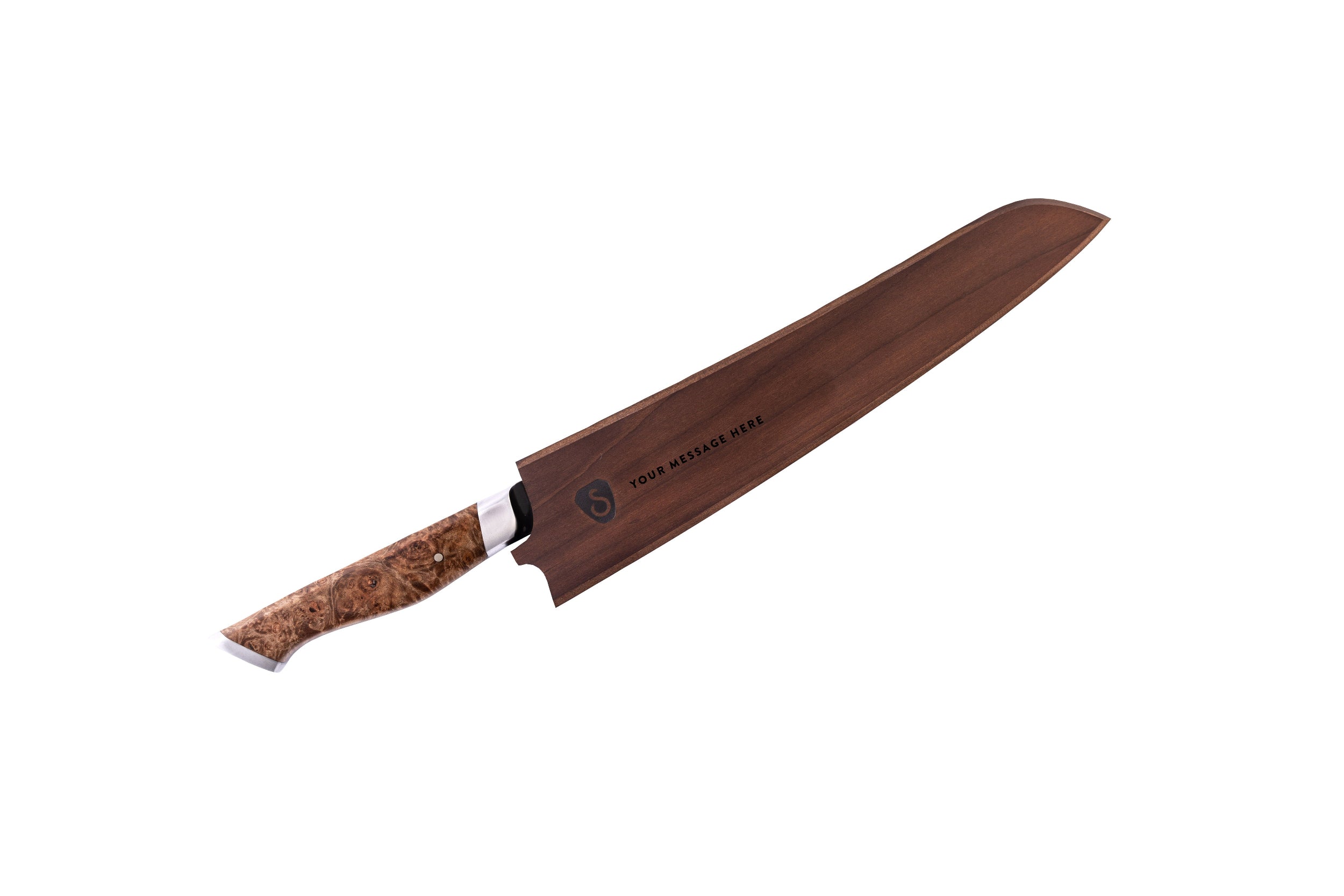 10" Slicing Knife with Engraved Sheath- STEELPORT