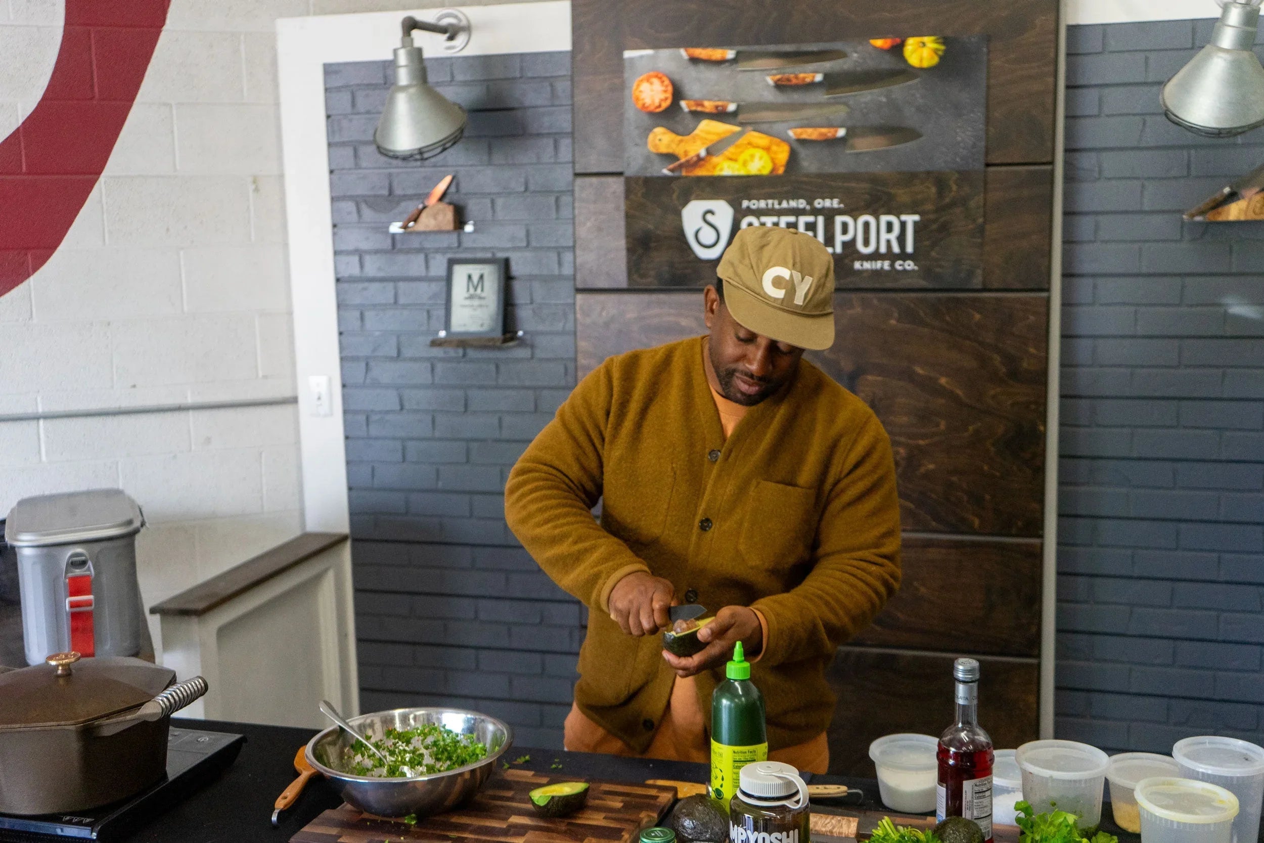 Rashad's Brothy Beans + Avocado Chimi