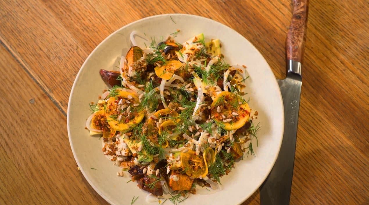 The Avec Roasted Sweet Potato and Avocado from Chef Paul Kahan